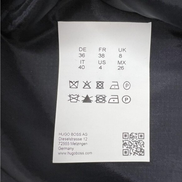 NWT BOSS HUGO‎ BOSS Dalana Diamond Sheath Dress V neck Made in Croatia 🇭🇷 Sz 4 - Picture 15 of 15